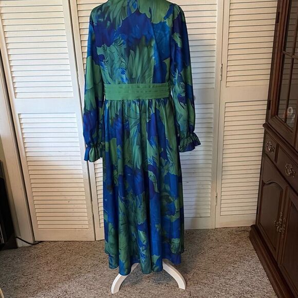 SHEIN Womens Maxi Dress, size Large, Blue and Green, Dressy - Picture 4 of 6